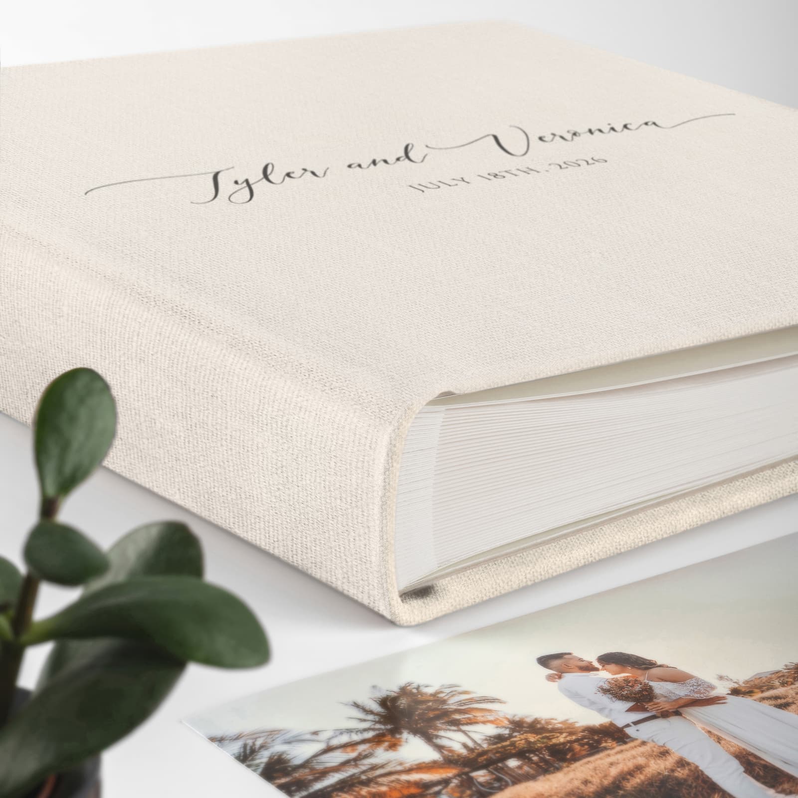 Linen Traditional Photo Album UV - Image 4