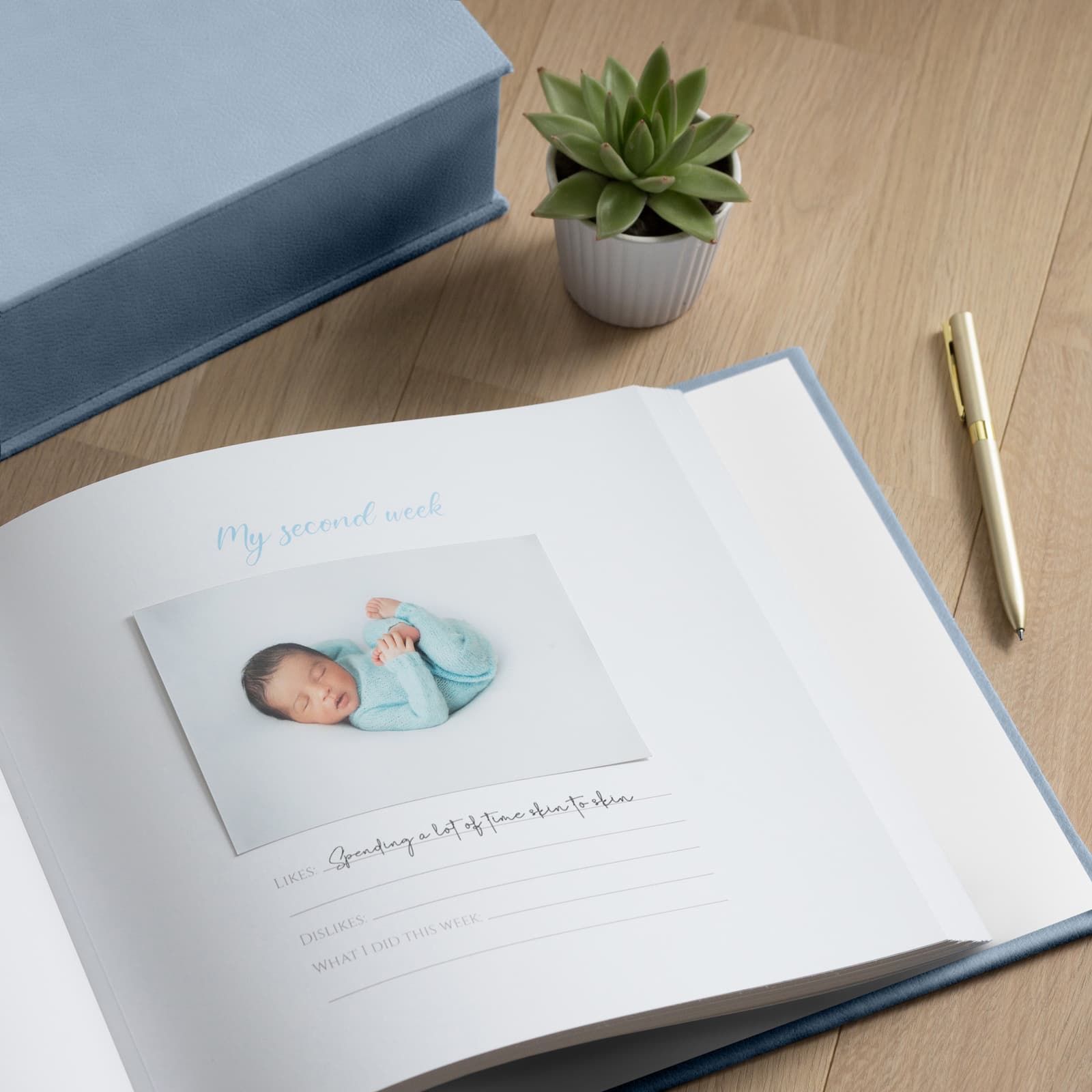Leather Baby Photo Book - Image 3