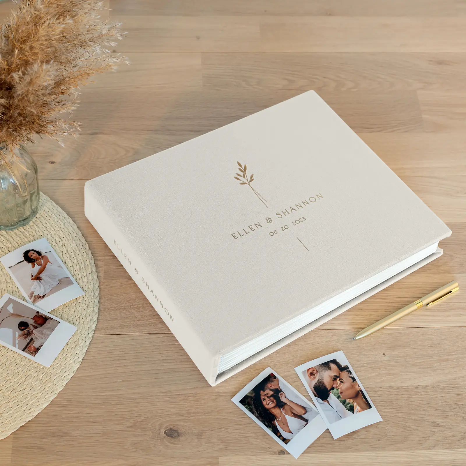 Velvet Wedding Guest Book - Image 4
