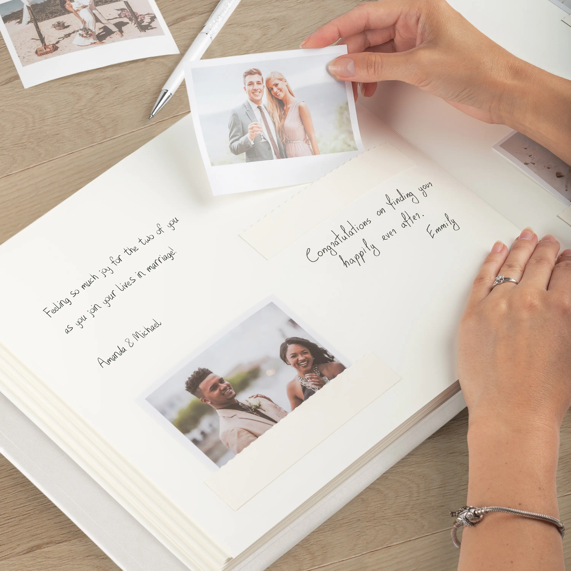 Velvet Wedding Guest Book - Image 2