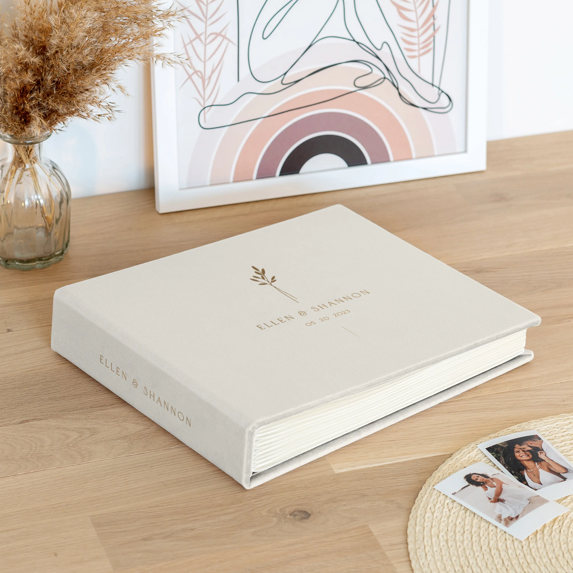 Velvet Wedding Guest Book - Image 5