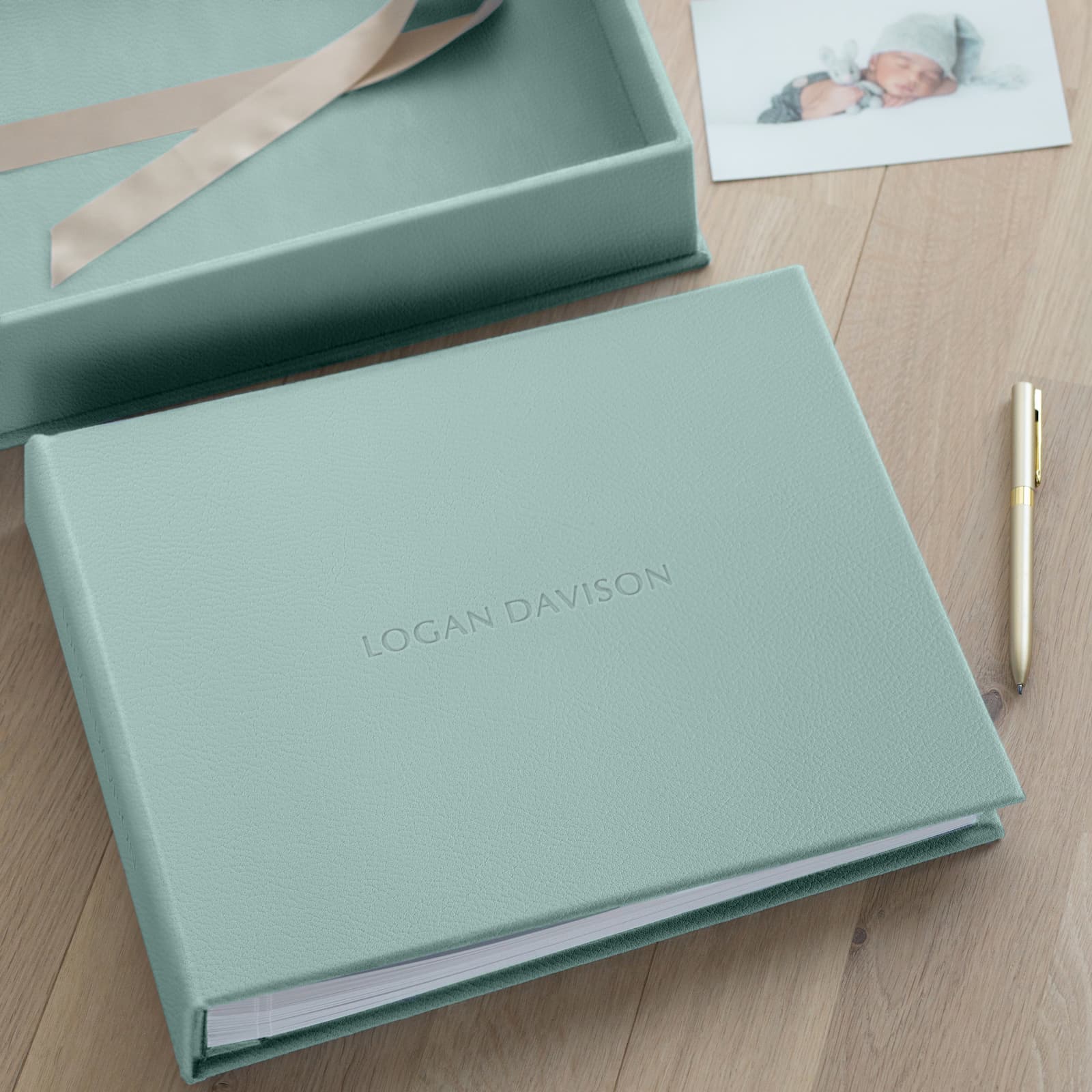 Eco Leather Baby Photo Book - Image 2