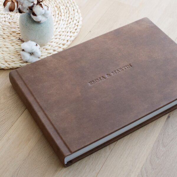 Leather Lay Flat Photo Album