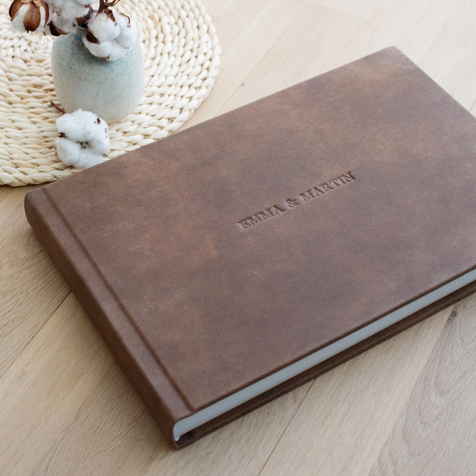 Leather Lay Flat Photo Album