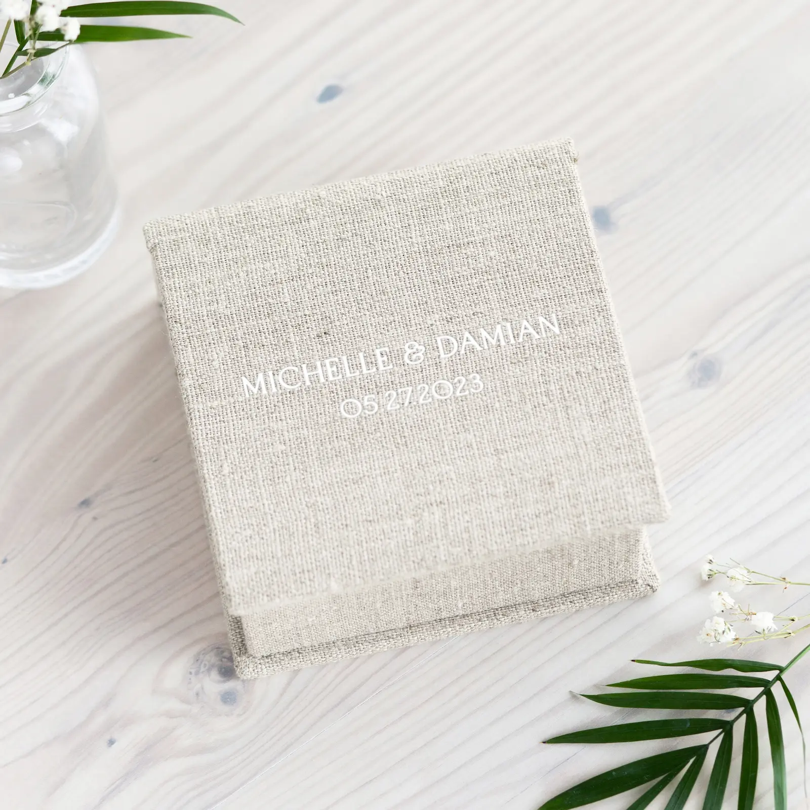 Linen Ring Bearer Box - Image 4