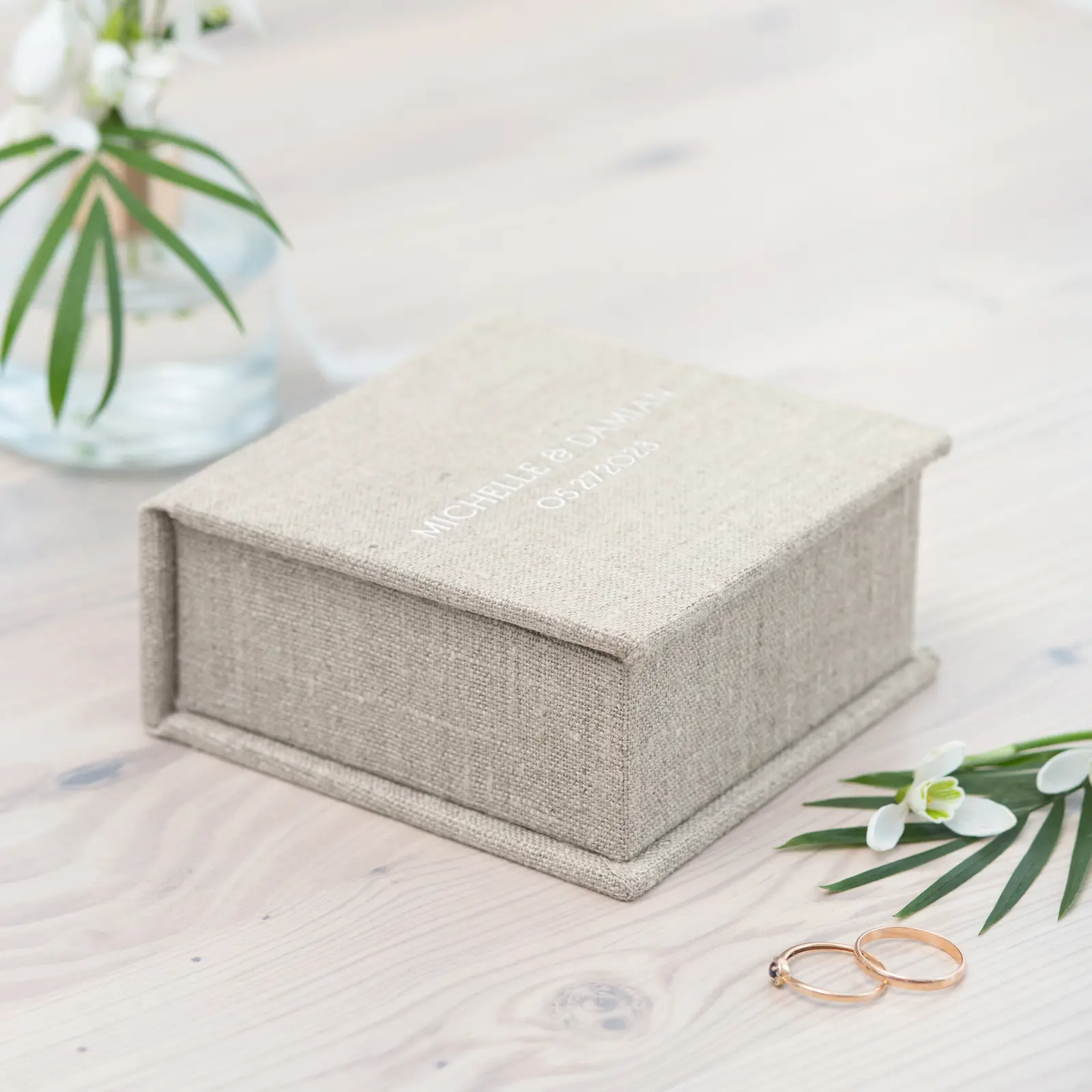 Linen Ring Bearer Box - Image 5