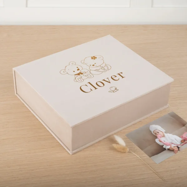 Velvet Baby Keepsake Box