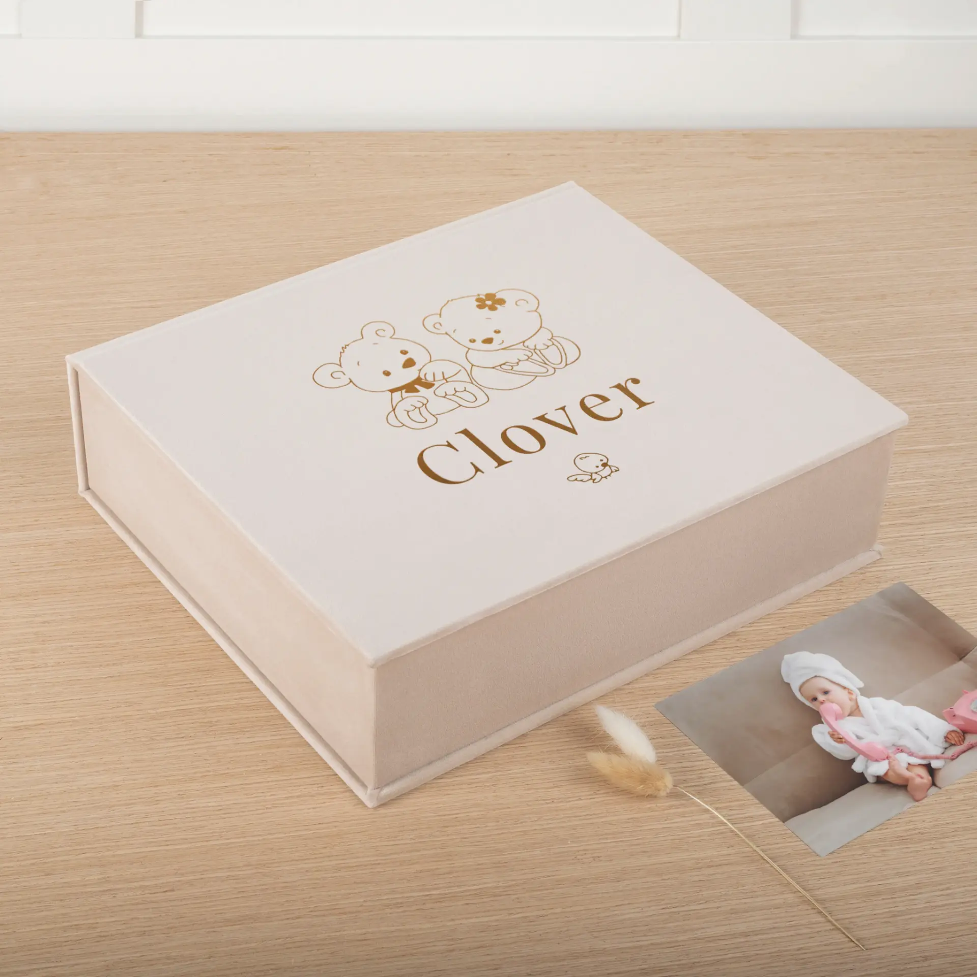 Velvet Baby Keepsake Box