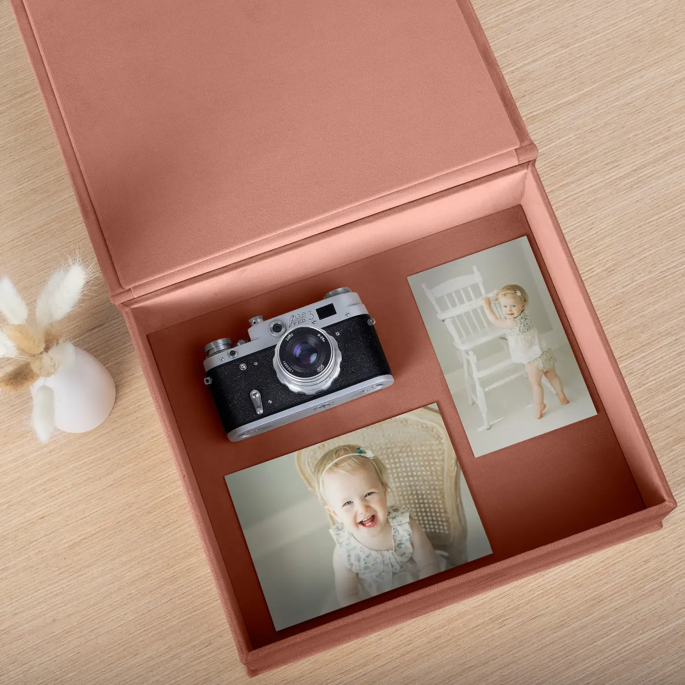 Velvet Baby Keepsake Box, Photo Window - Image 5
