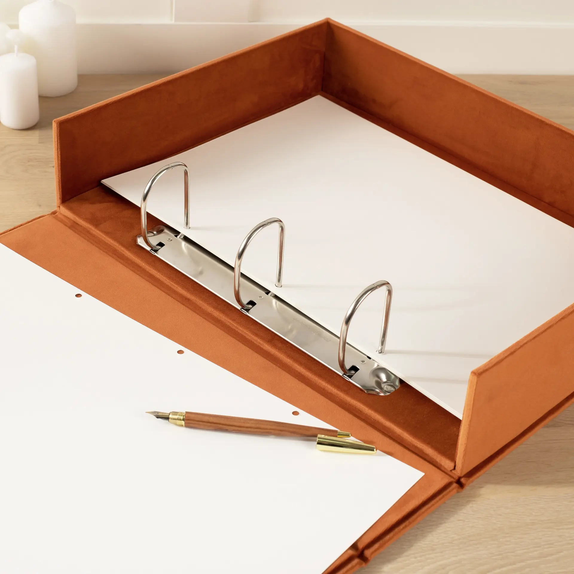Velvet Ring Binder Box