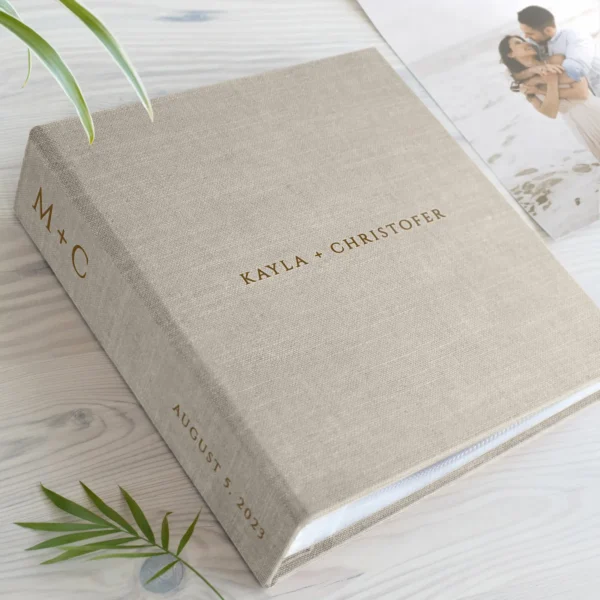 Linen Slip In Photo Album for 8x10 Photos