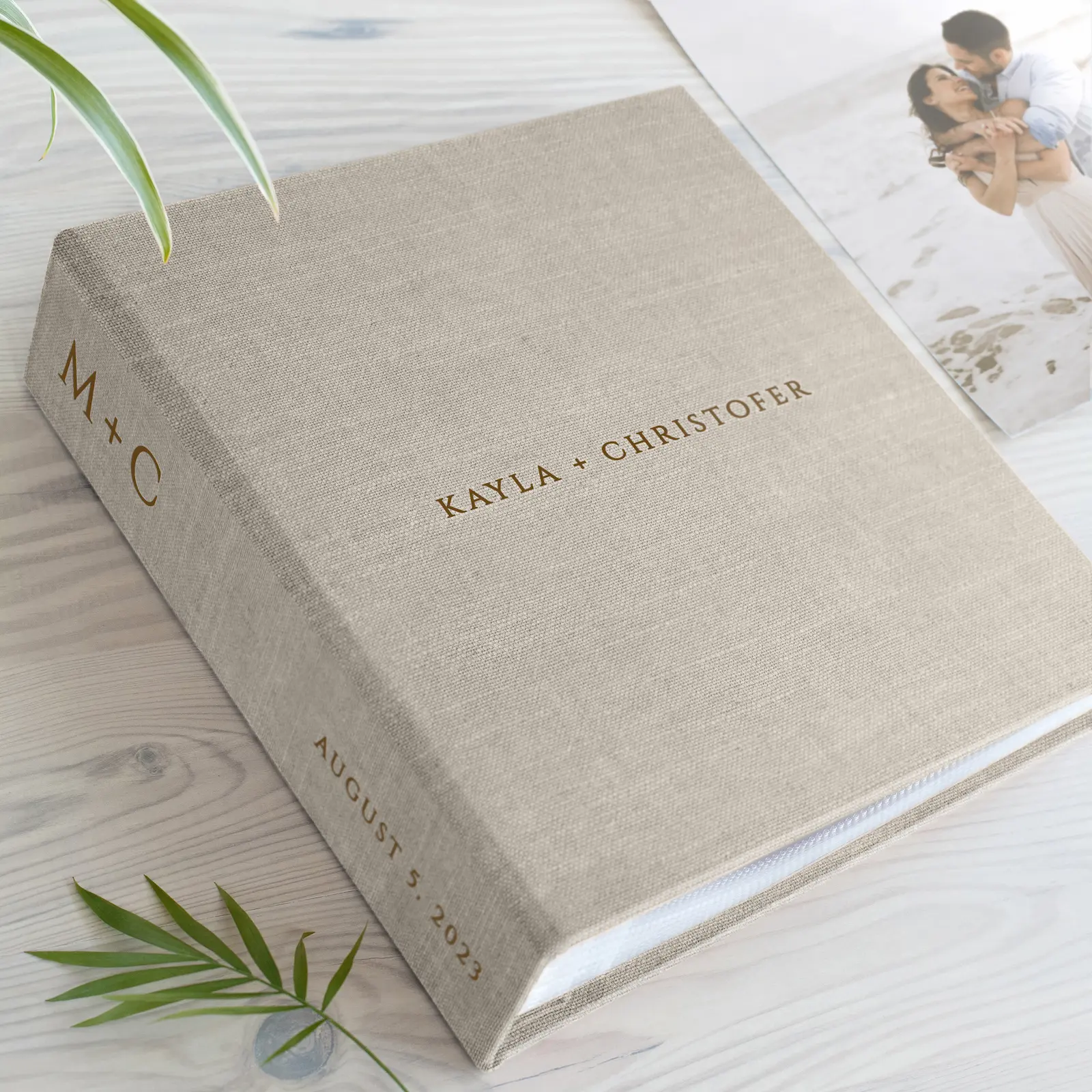 Linen Slip In Photo Album for 8x10 Photos