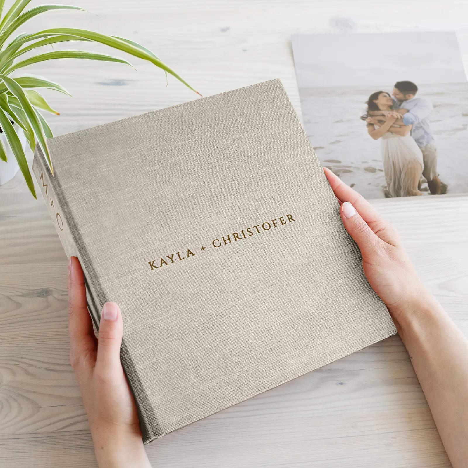 Linen Slip In Photo Album for 8x10 Photos - Image 2