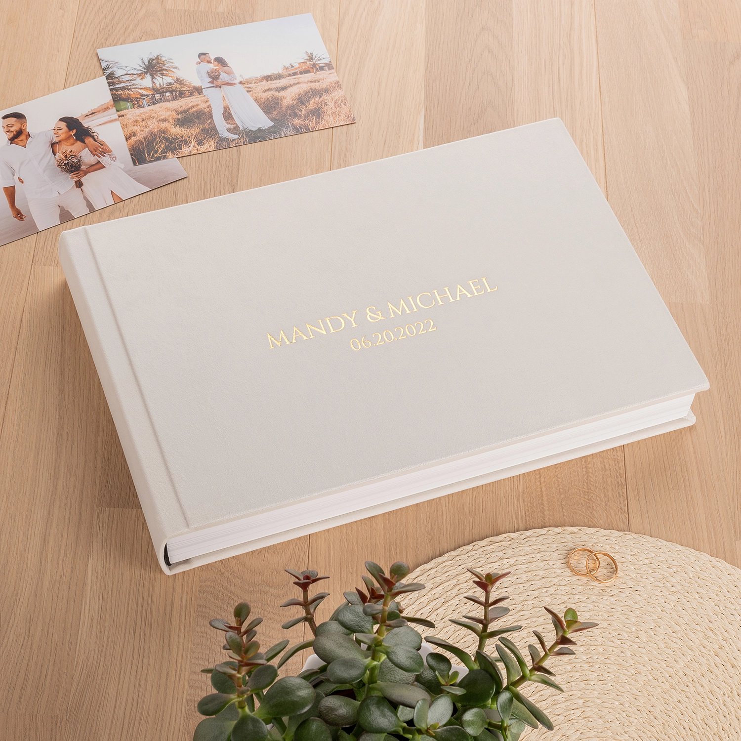 Velvet Lay Flat Photo Album - Image 5