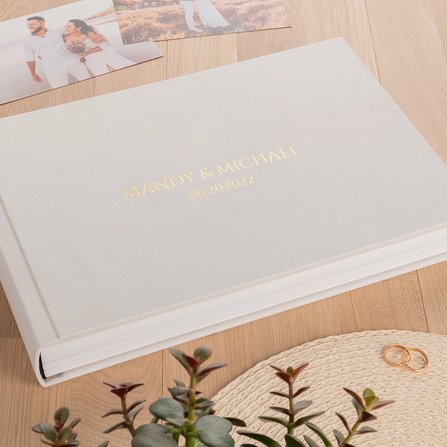 Velvet Lay Flat Photo Album - Image 4