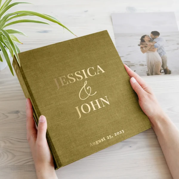 Linen Slip In Photo Album for 8x10 Photos