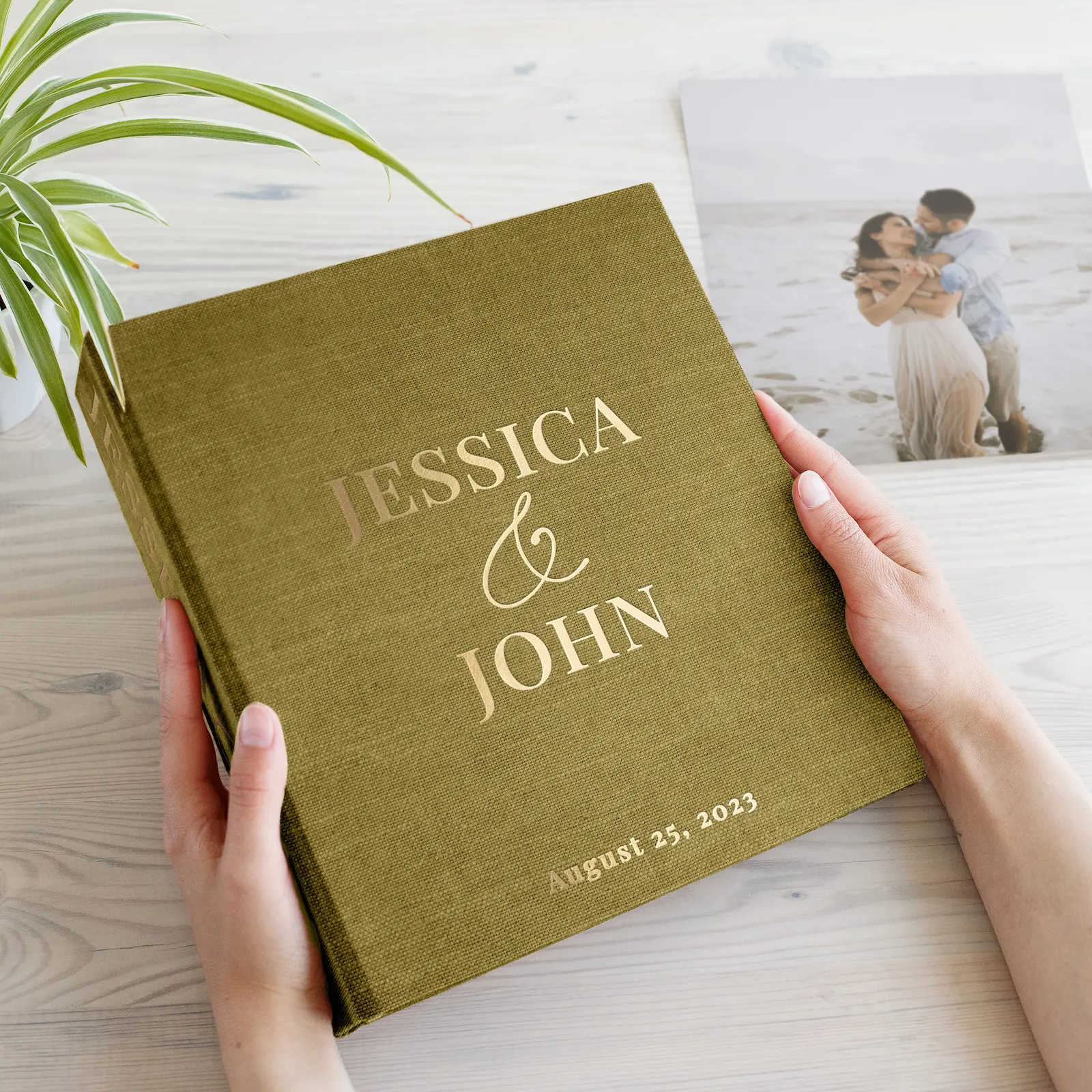 Linen Slip In Photo Album for 8x10 Photos