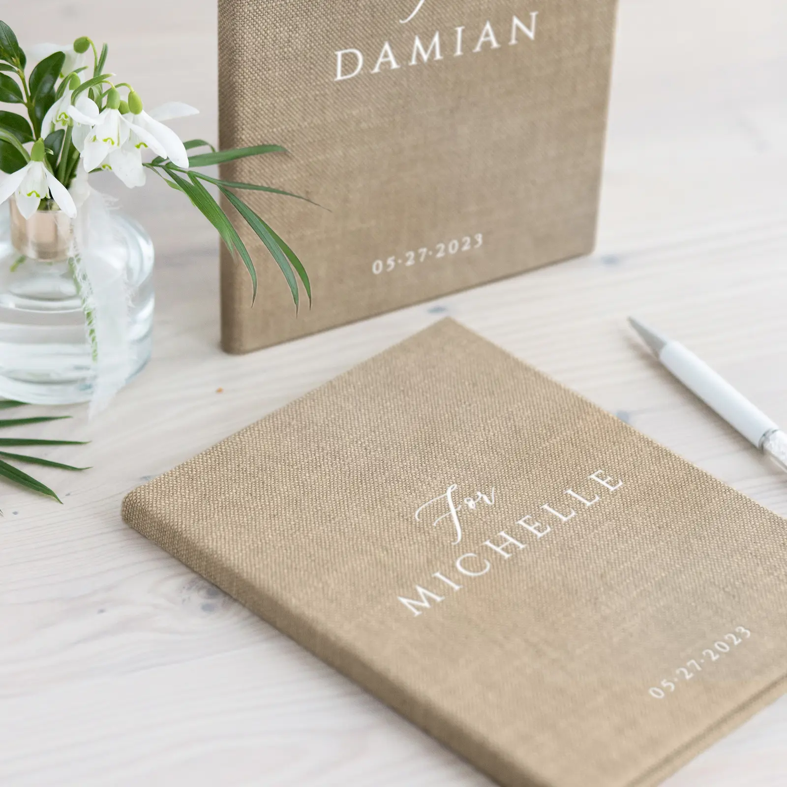 Linen Vow Book - Image 2