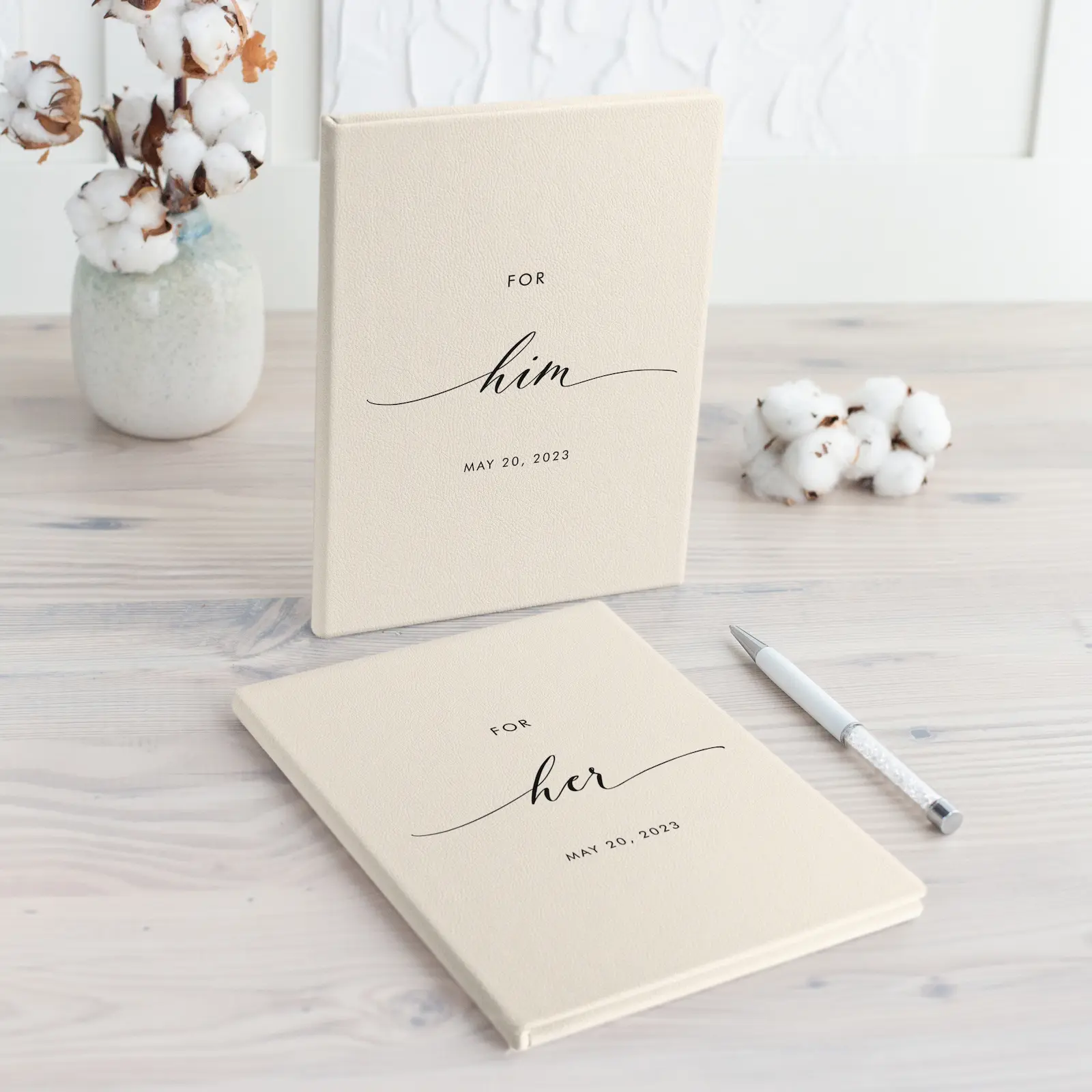 Eco Leather Vow Book UV