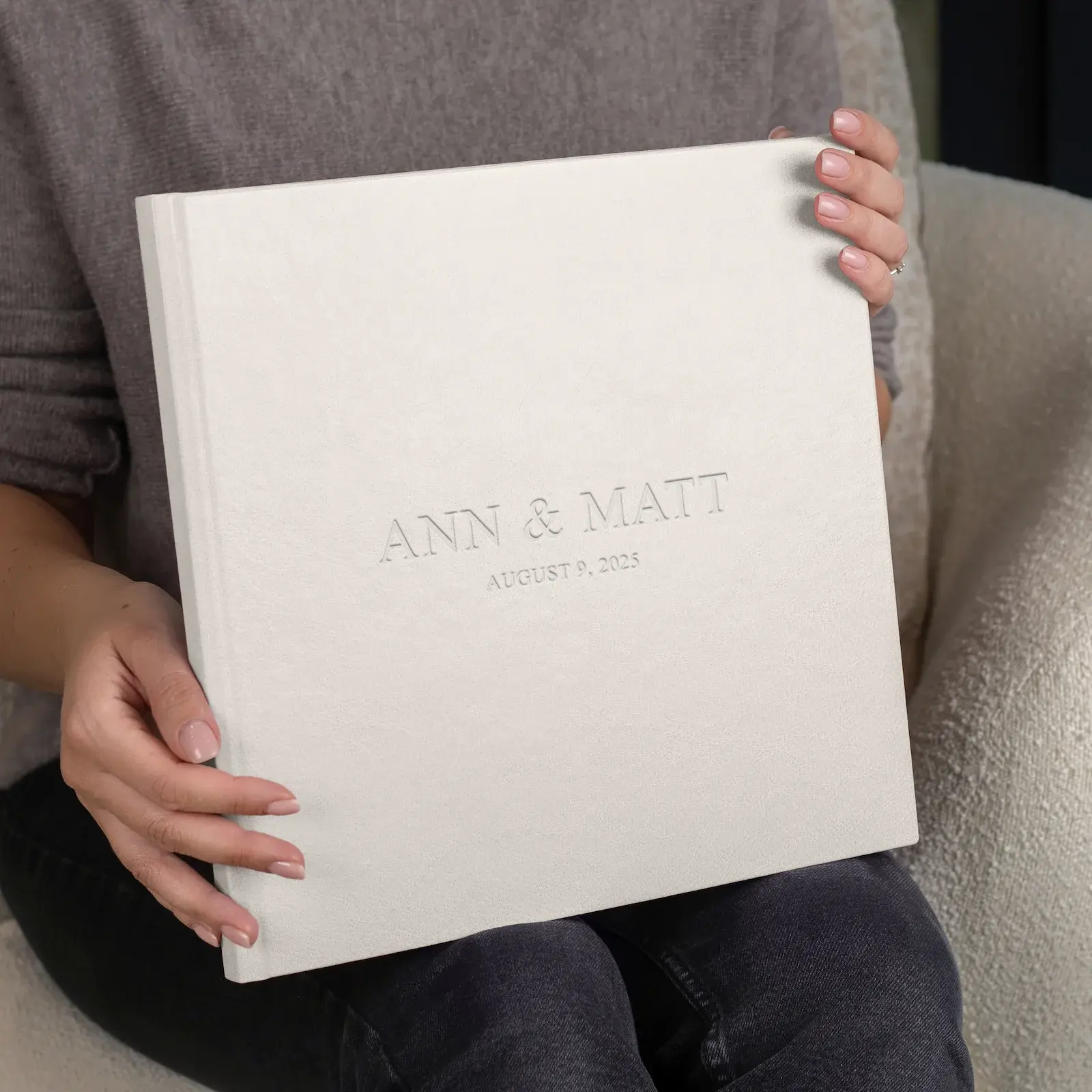 Eco Leather Hard Cover Wedding Photo Book - Image 6