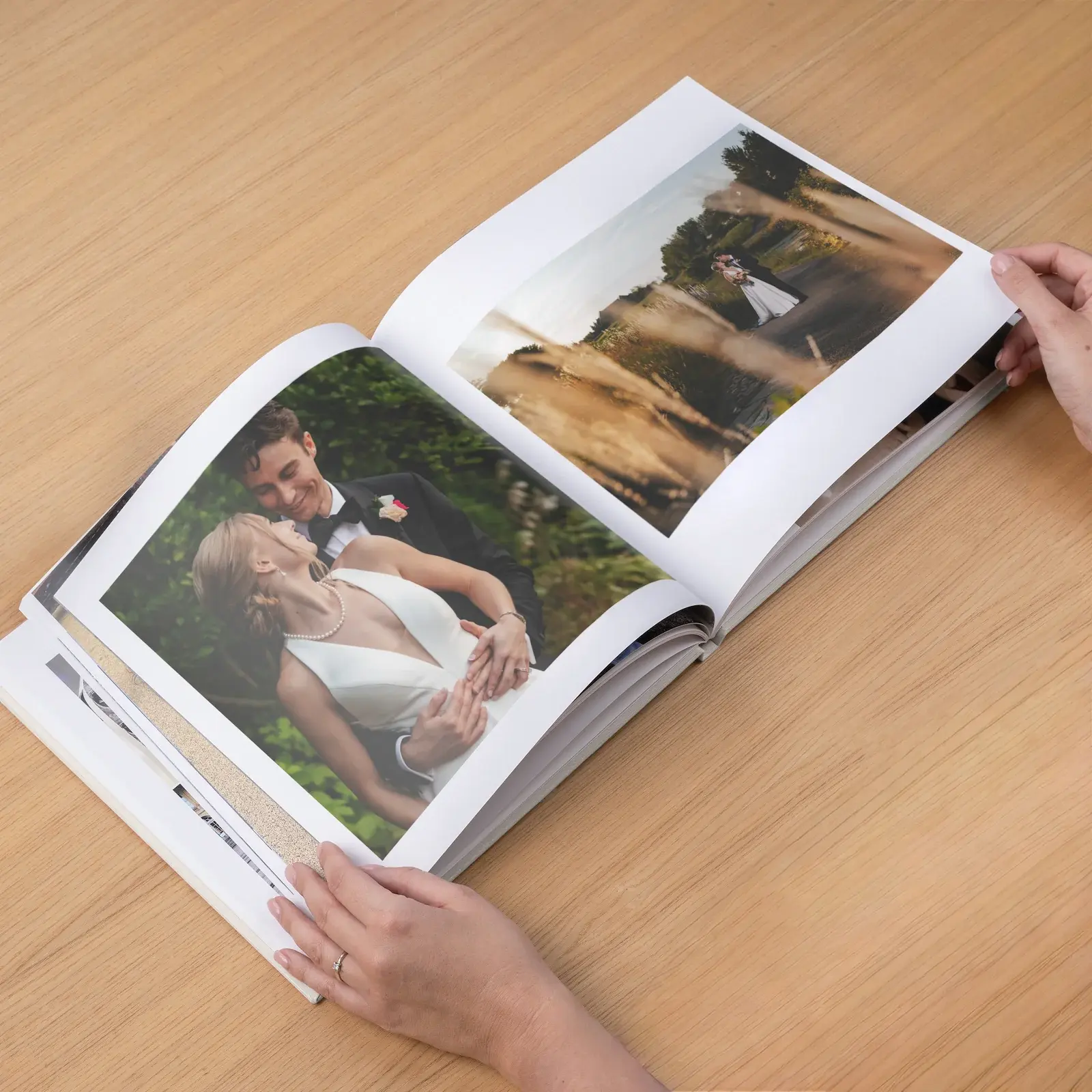 Eco Leather Hard Cover Wedding Photo Book - Image 2