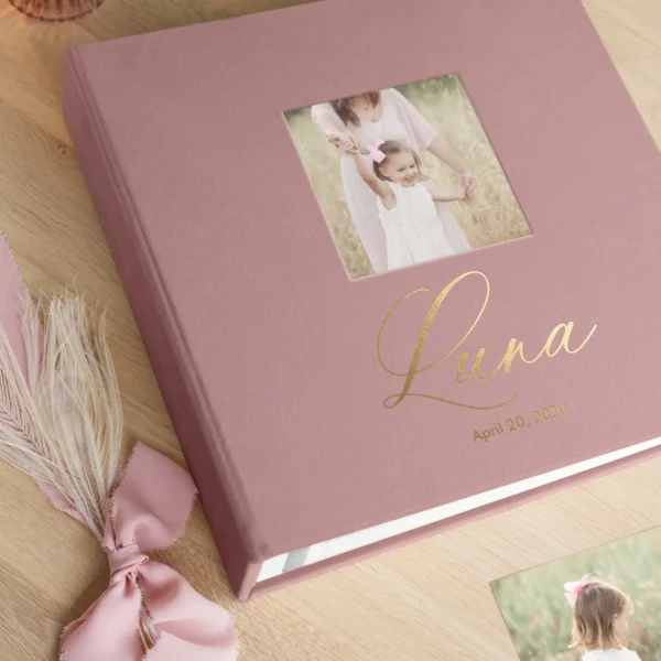 Velvet Baby Self Adhesive Photo Album Photo Window