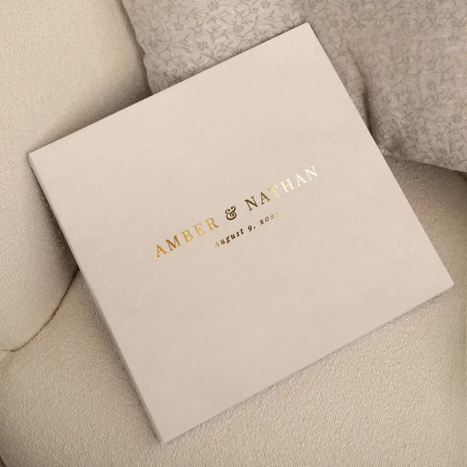 Velvet Hard Cover Wedding Photo Book - Image 5