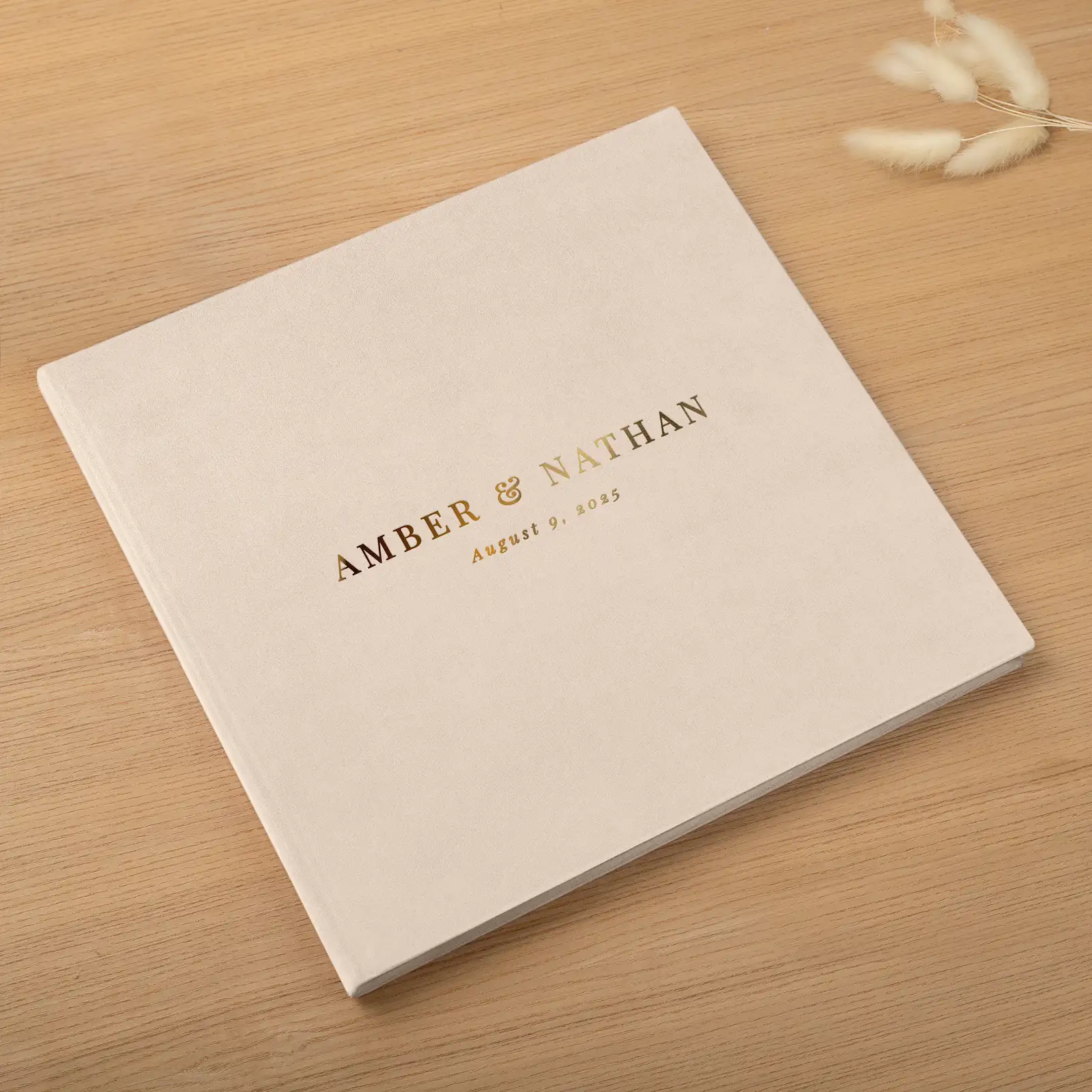 Velvet Hard Cover Wedding Photo Book - Image 7
