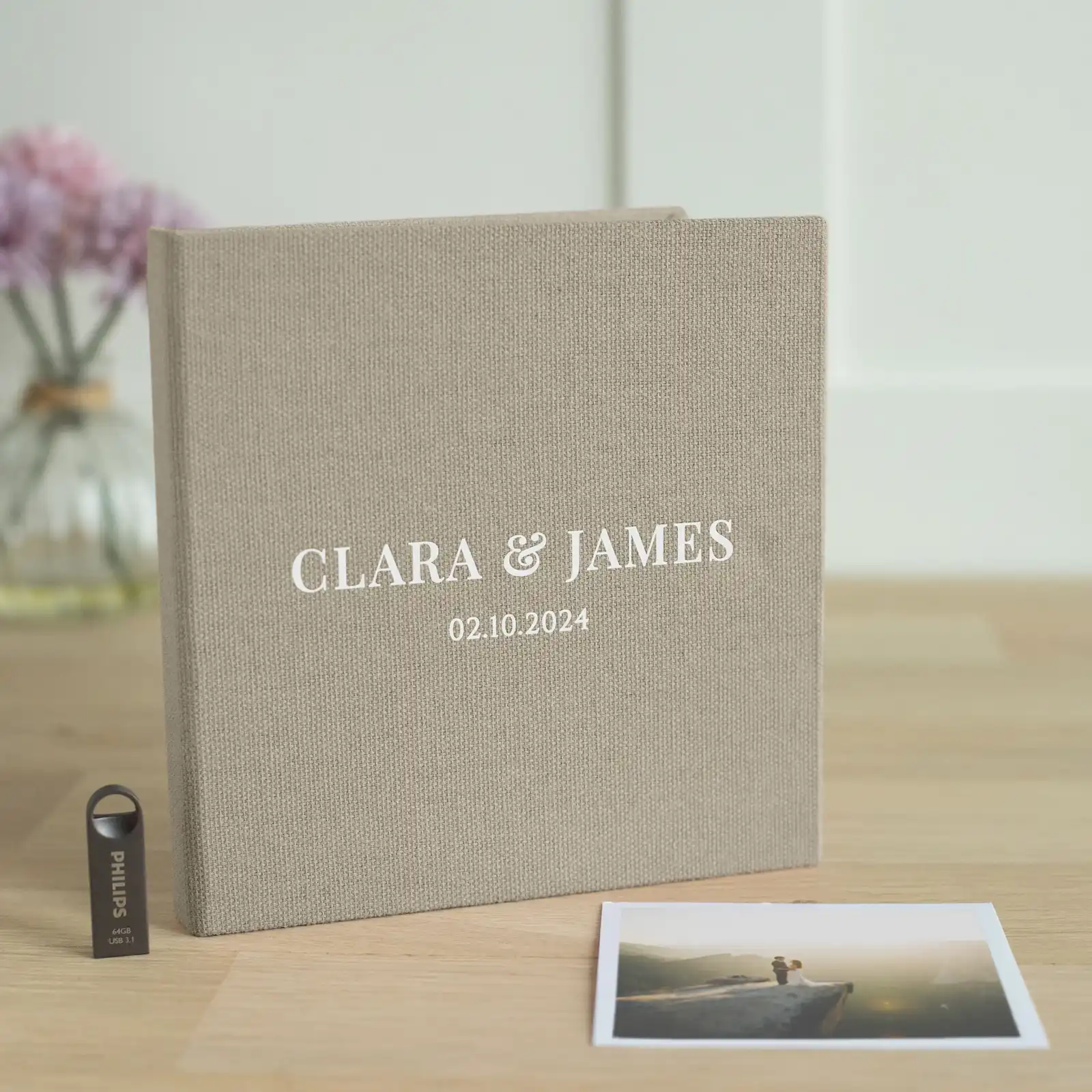 Linen USB Box