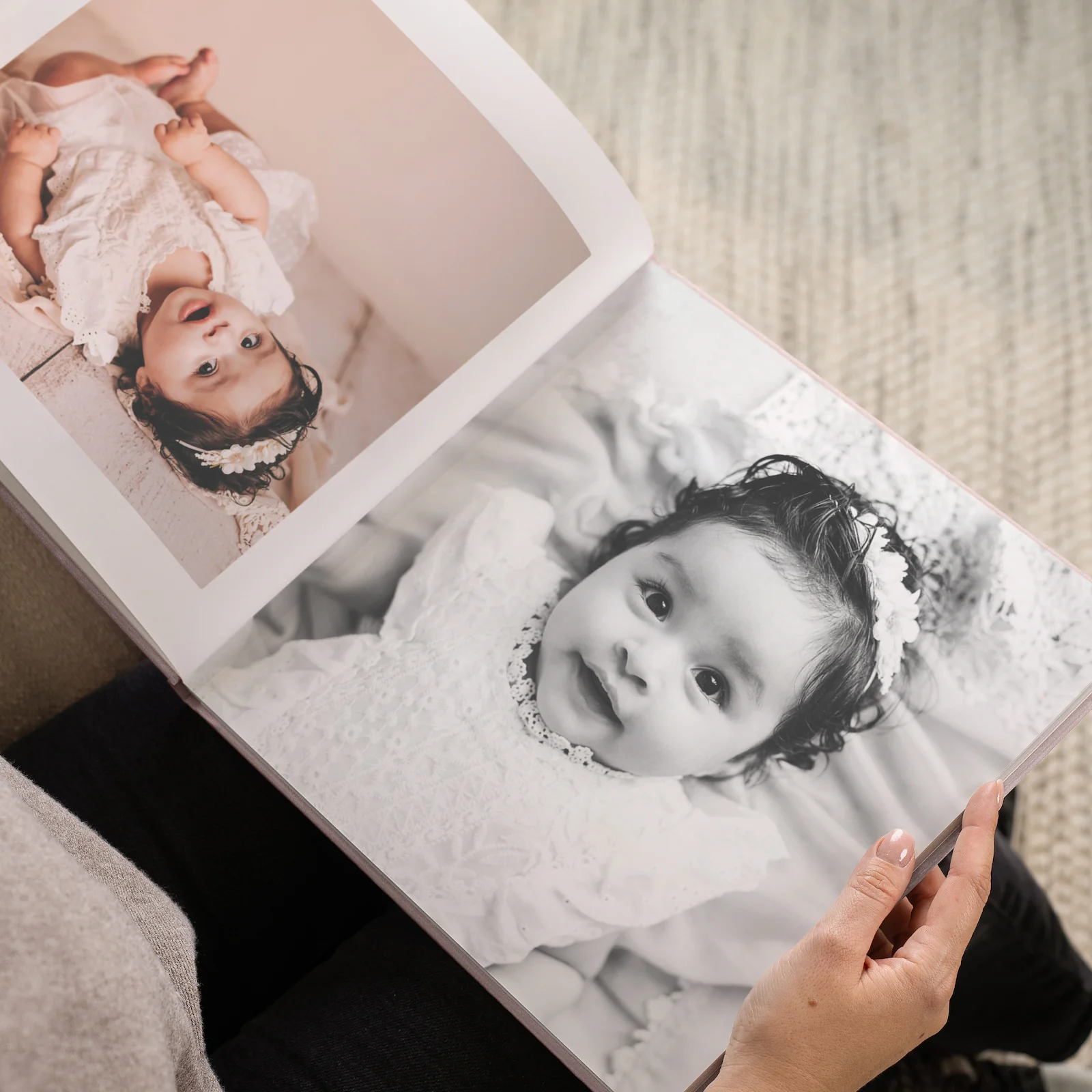 Velvet Hard Cover Baby Photo Book - Image 6