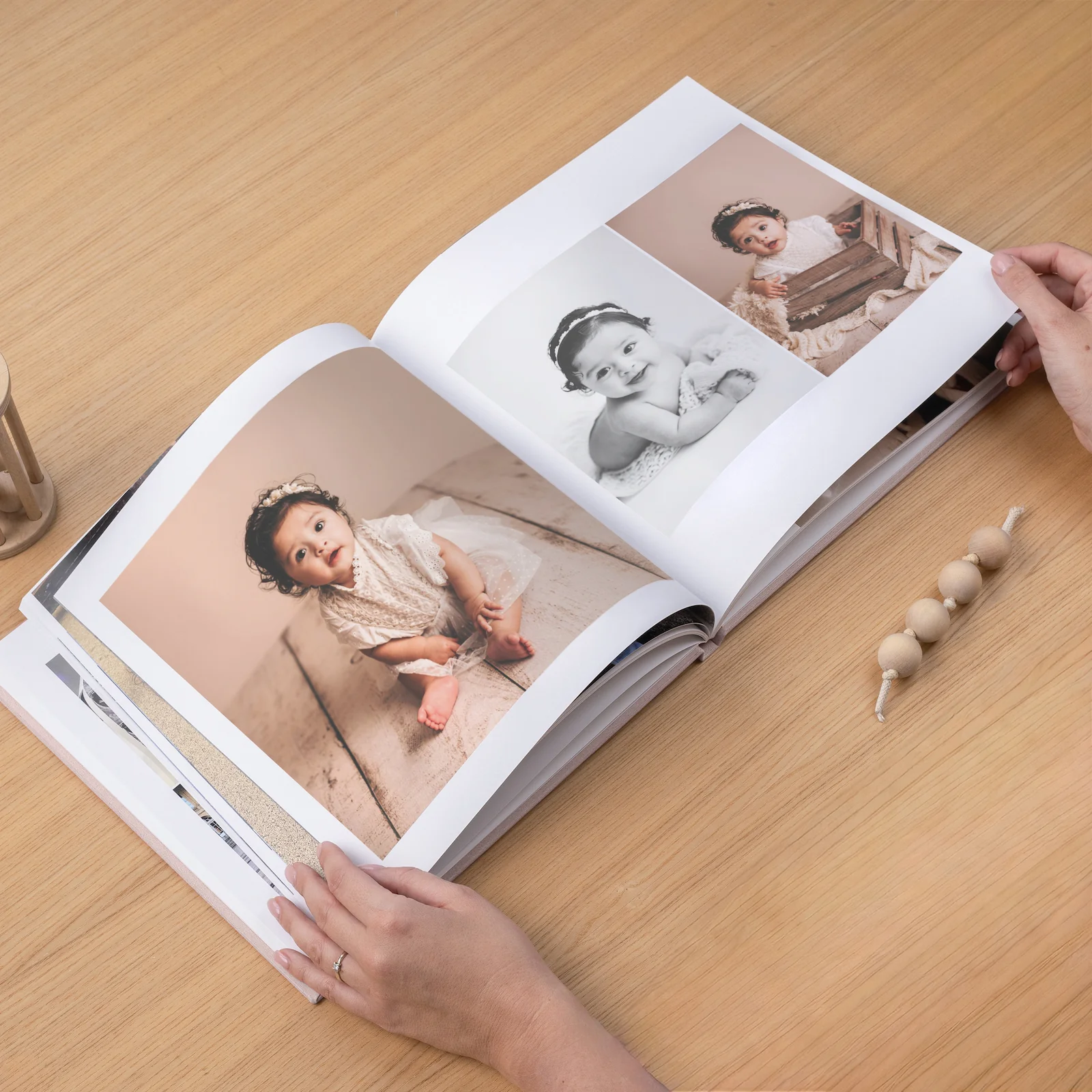 Velvet Hard Cover Baby Photo Book - Image 5