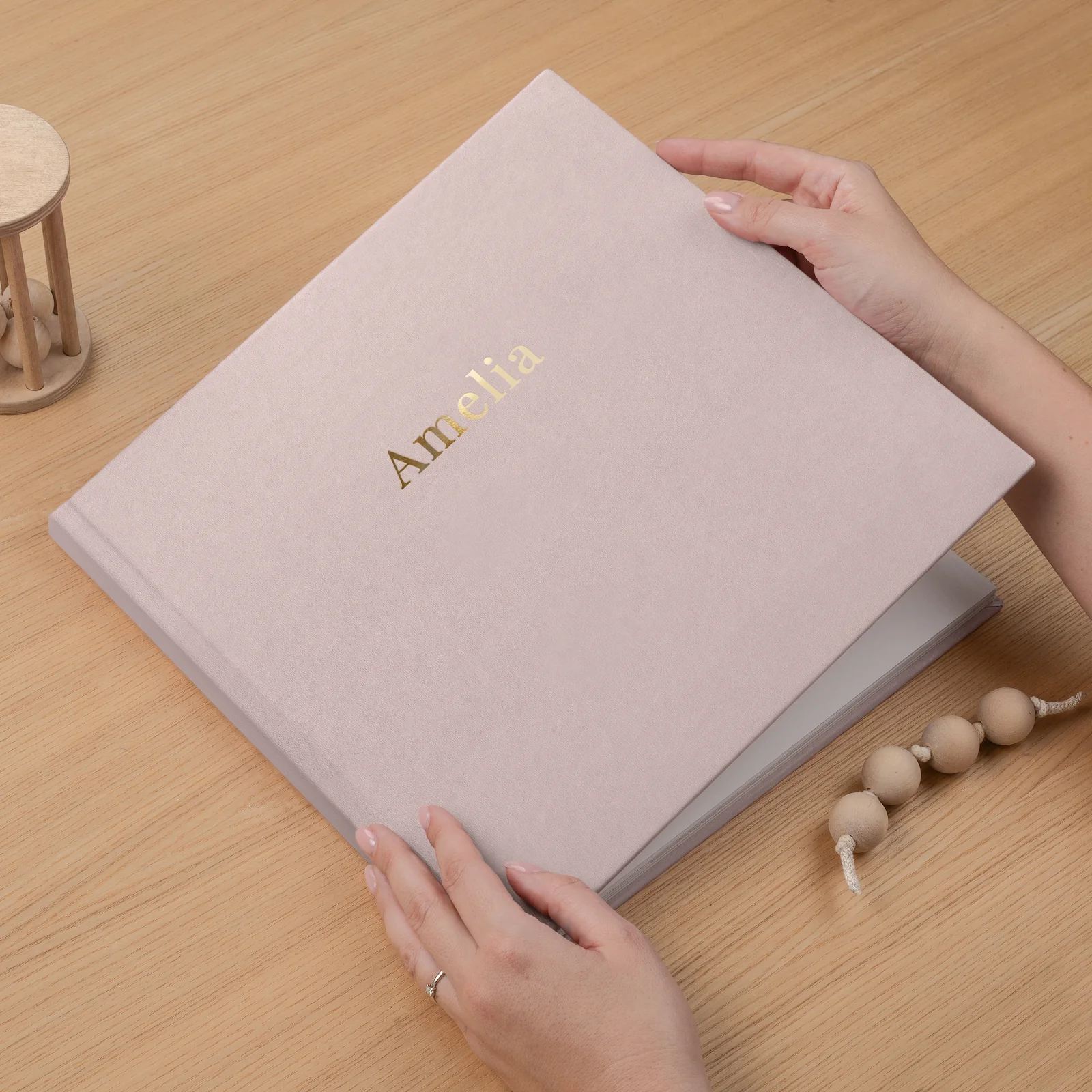 Velvet Hard Cover Baby Photo Book - Image 2