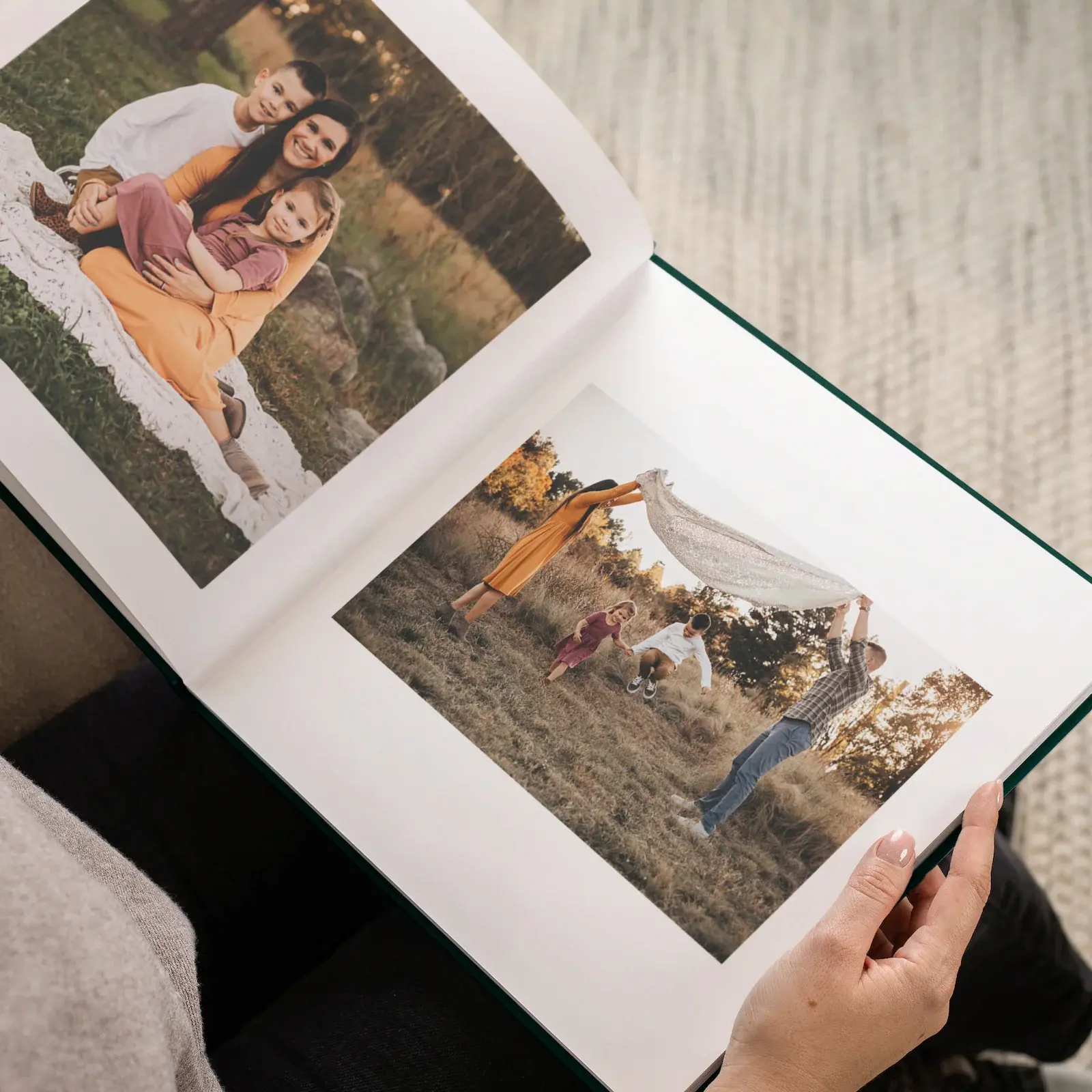 Velvet Hard Cover Family Photo Book - Image 4