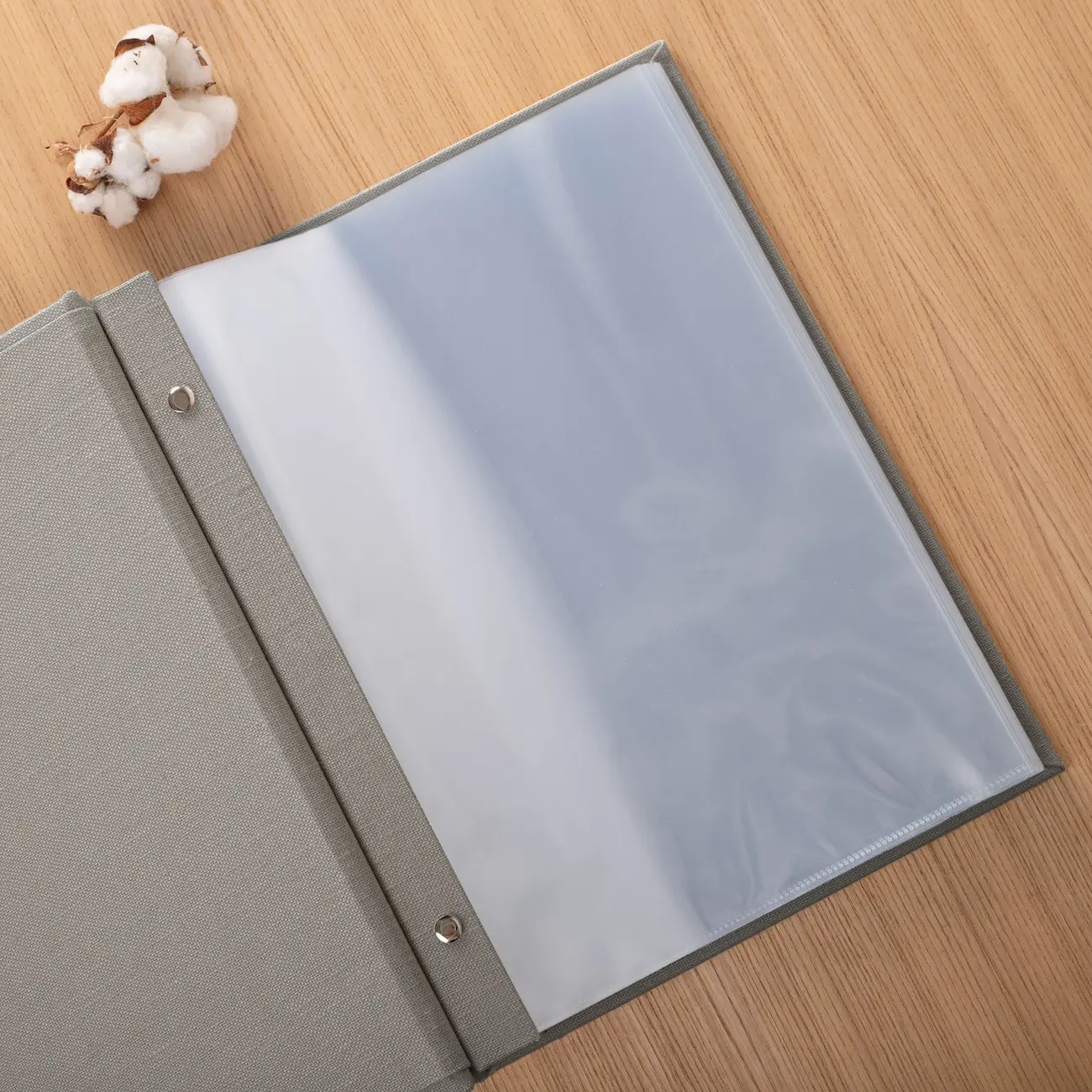 Linen Family Document Folder with Sleeves - Image 5