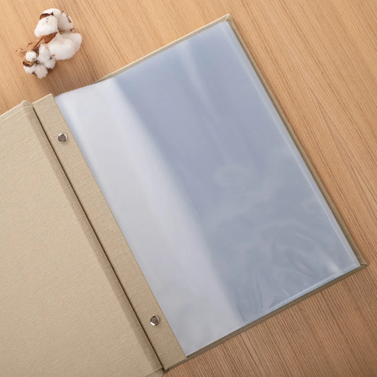 Linen Menu Book With Sleeves - Image 5