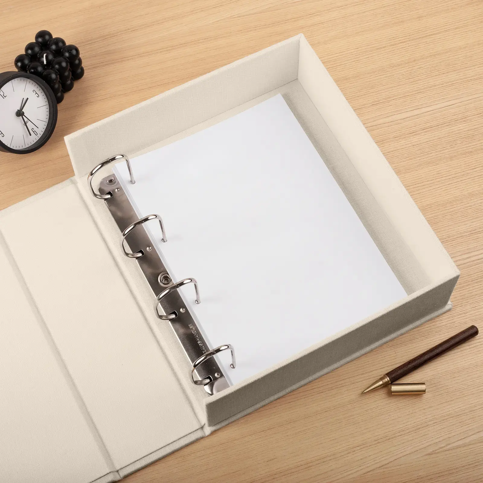 Linen Ring Binder Box - Image 2