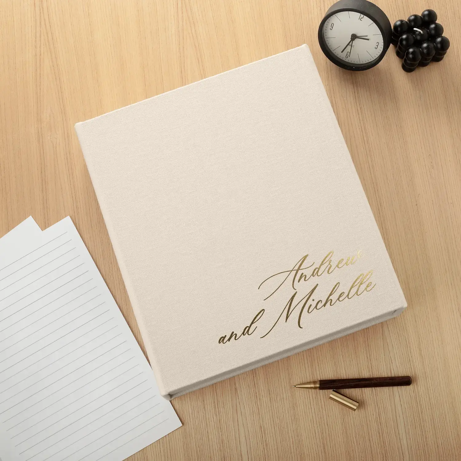 Linen Ring Binder Box - Image 4