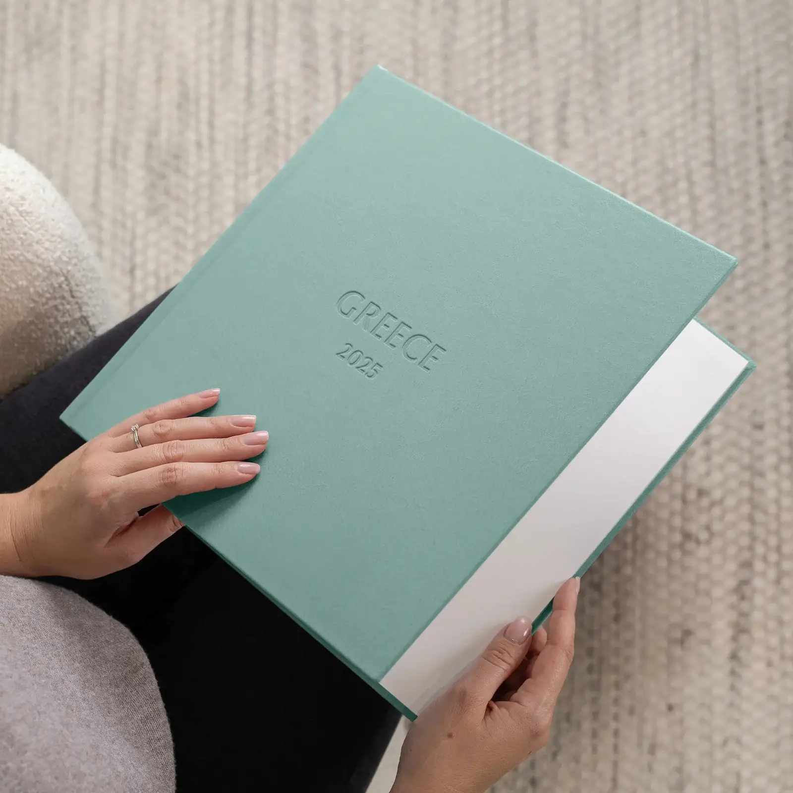 Eco Leather Hard Cover Travel Photo Book - Image 3