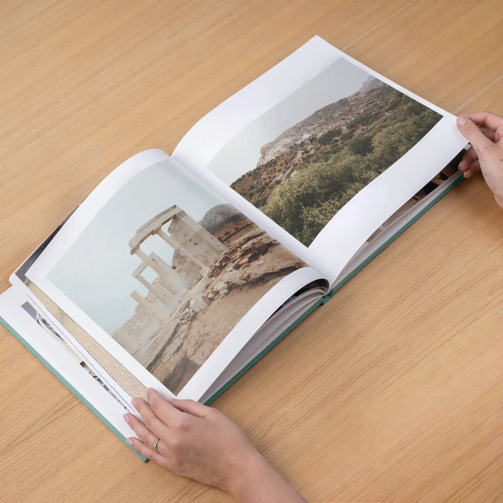 Eco Leather Hard Cover Travel Photo Book - Image 7