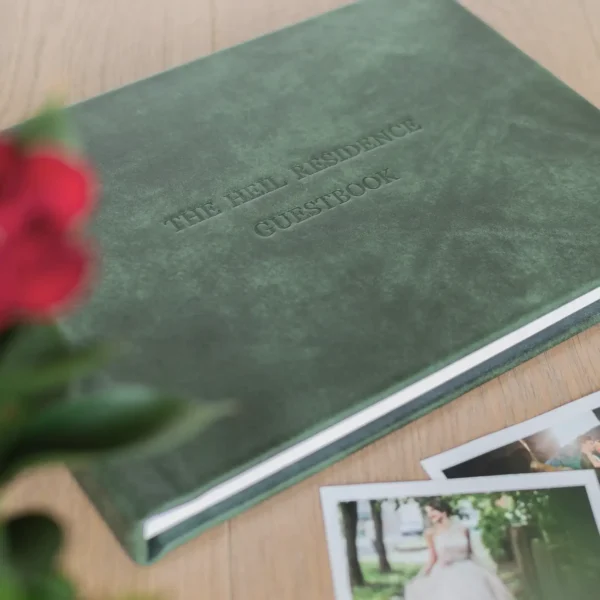Leather Wedding Guest Book