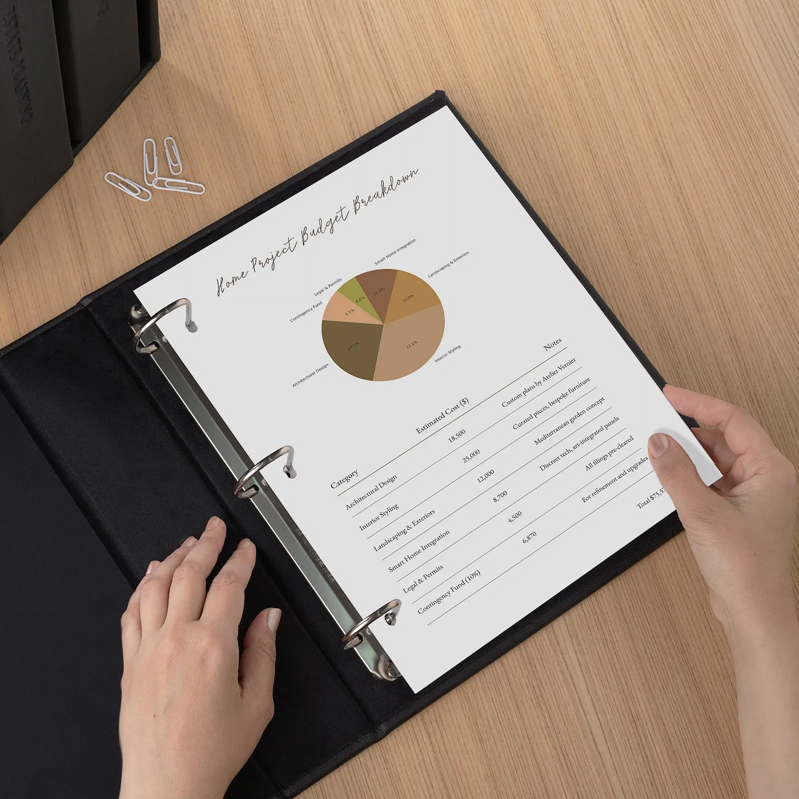 Leather Ring Binder - Image 4