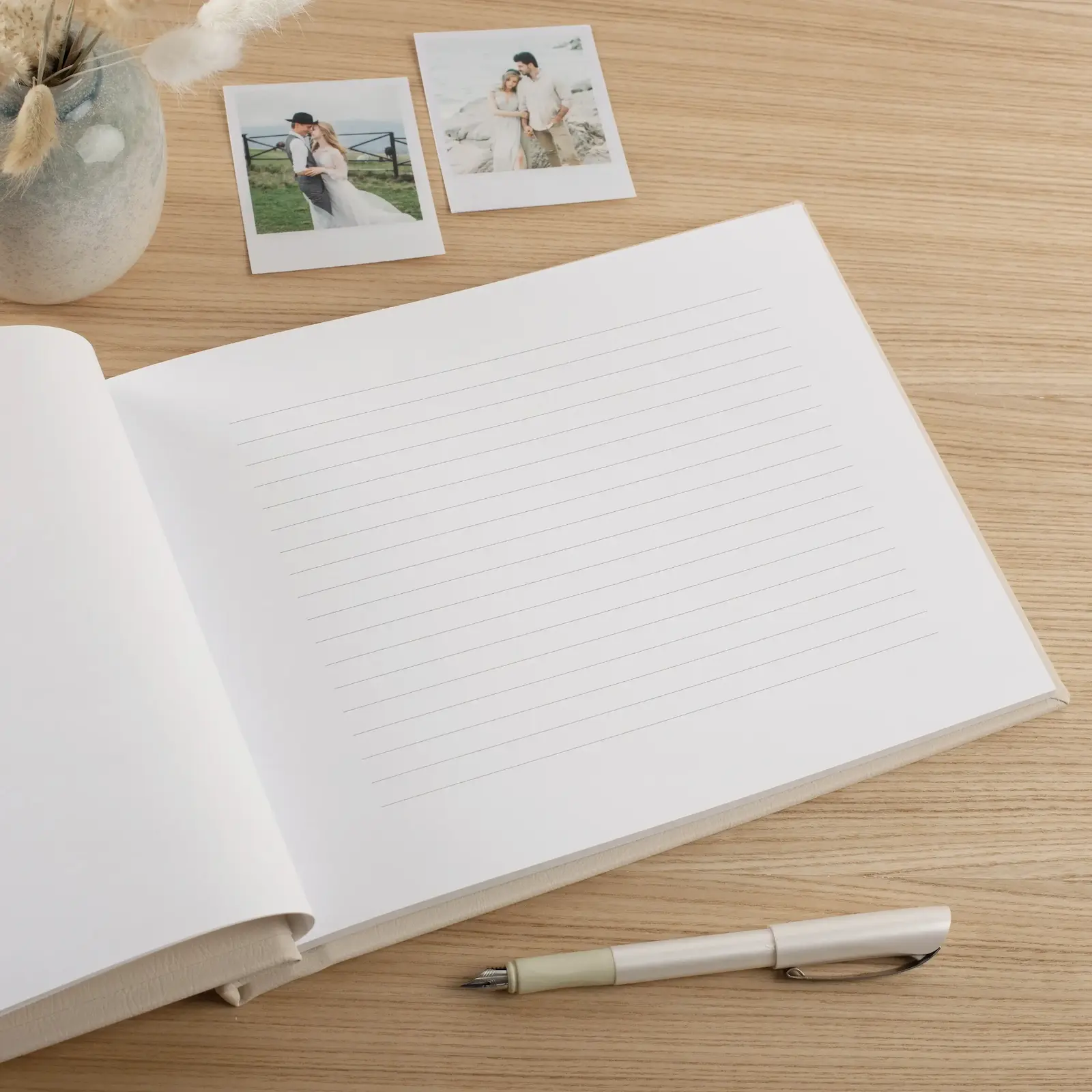 Eco Leather Wedding Guest Book - Image 2