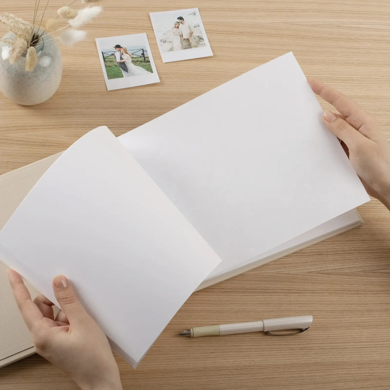 Eco Leather Wedding Guest Book - Image 3