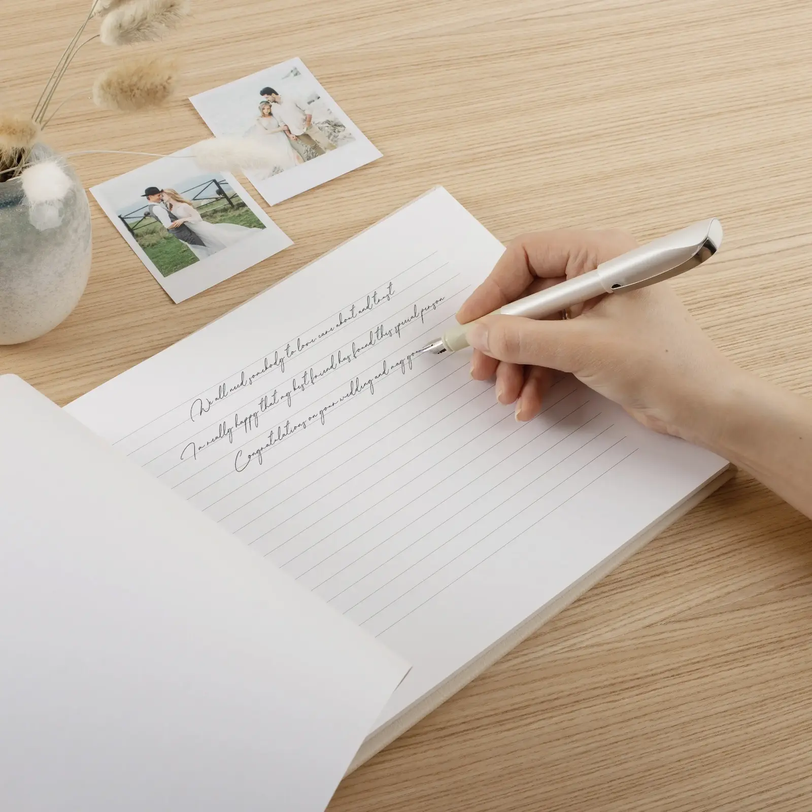 Eco Leather Wedding Guest Book - Image 4