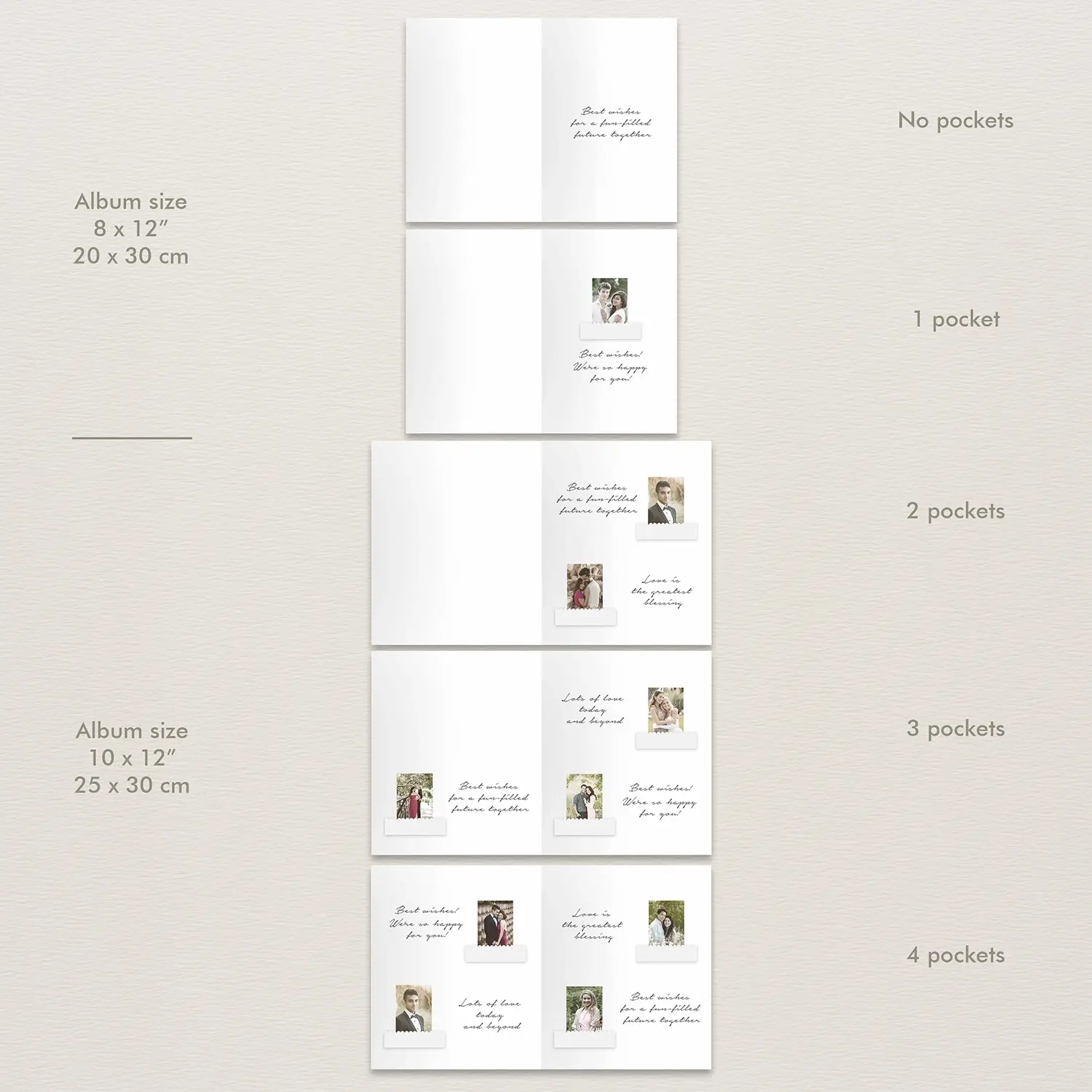 Leather Wedding Guest Book Vertical - Image 6