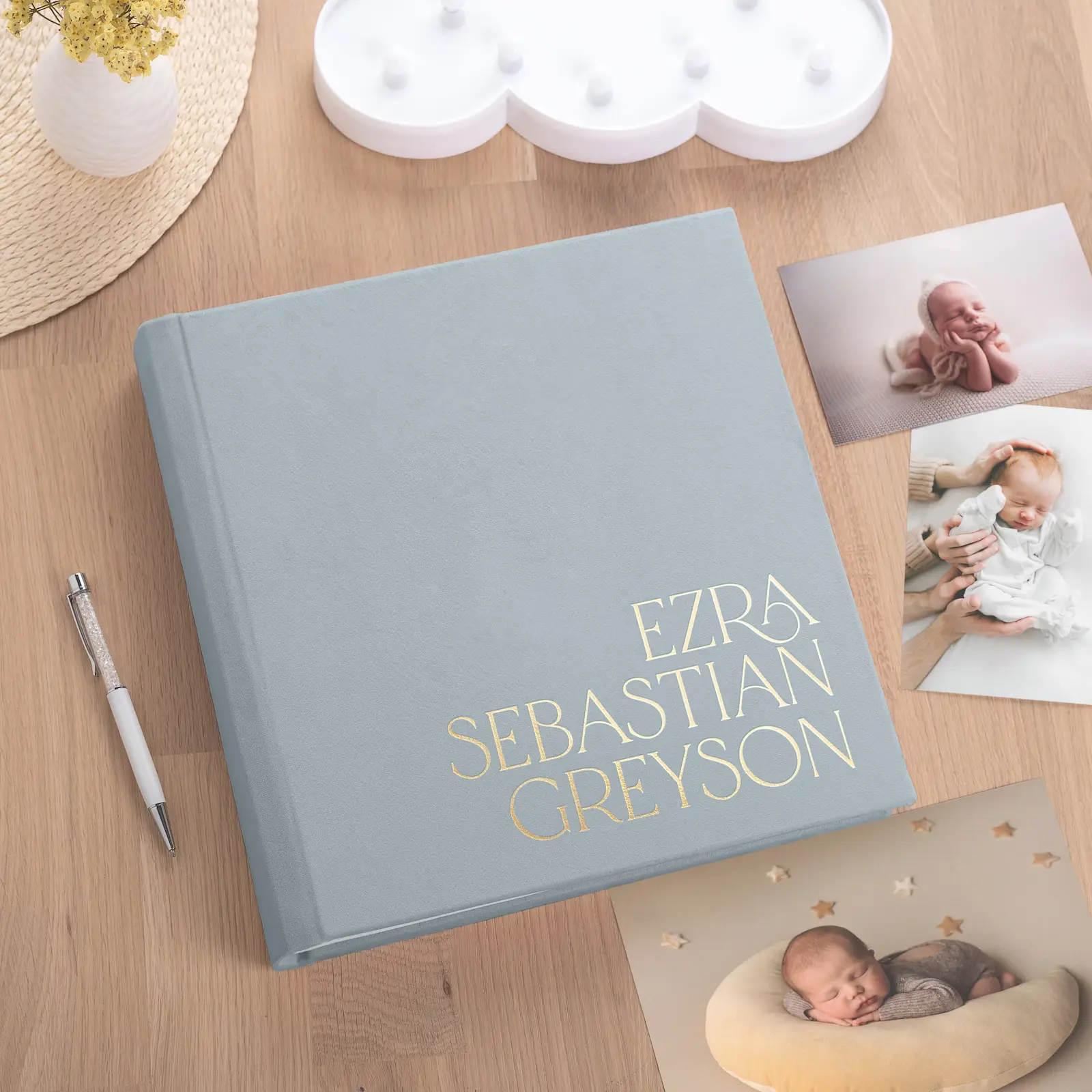 Velvet Baby Traditional Photo Album, Design B83 - Image 2