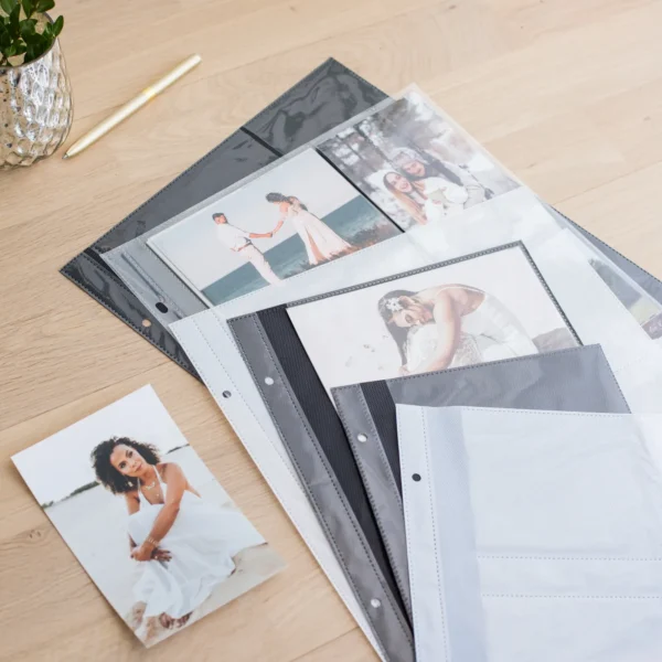 Slip in photo sleeves for albums
