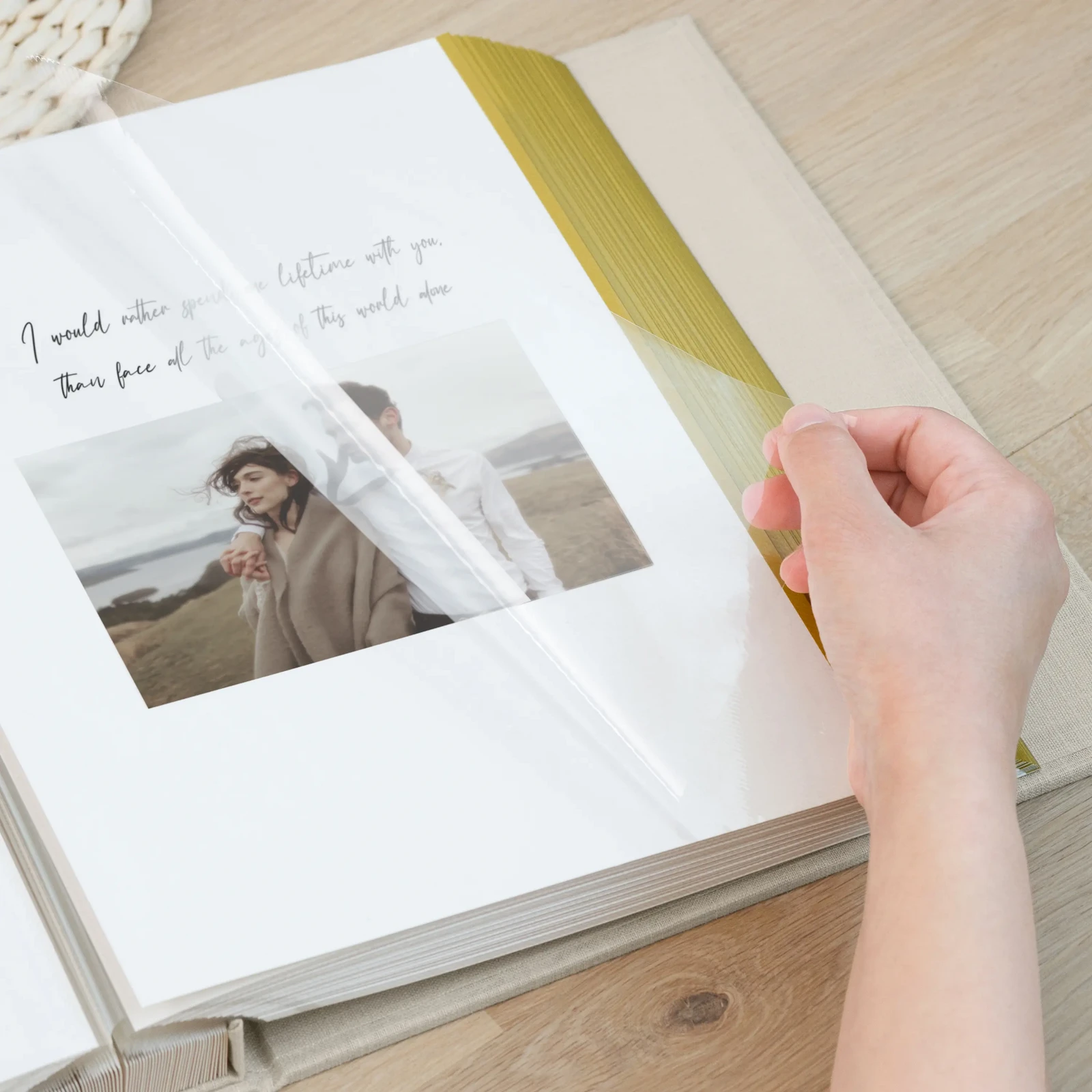 Linen Self Adhesive Photo Album - Image 3