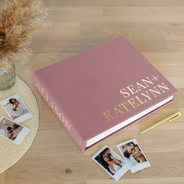 Velvet Wedding Guest Book