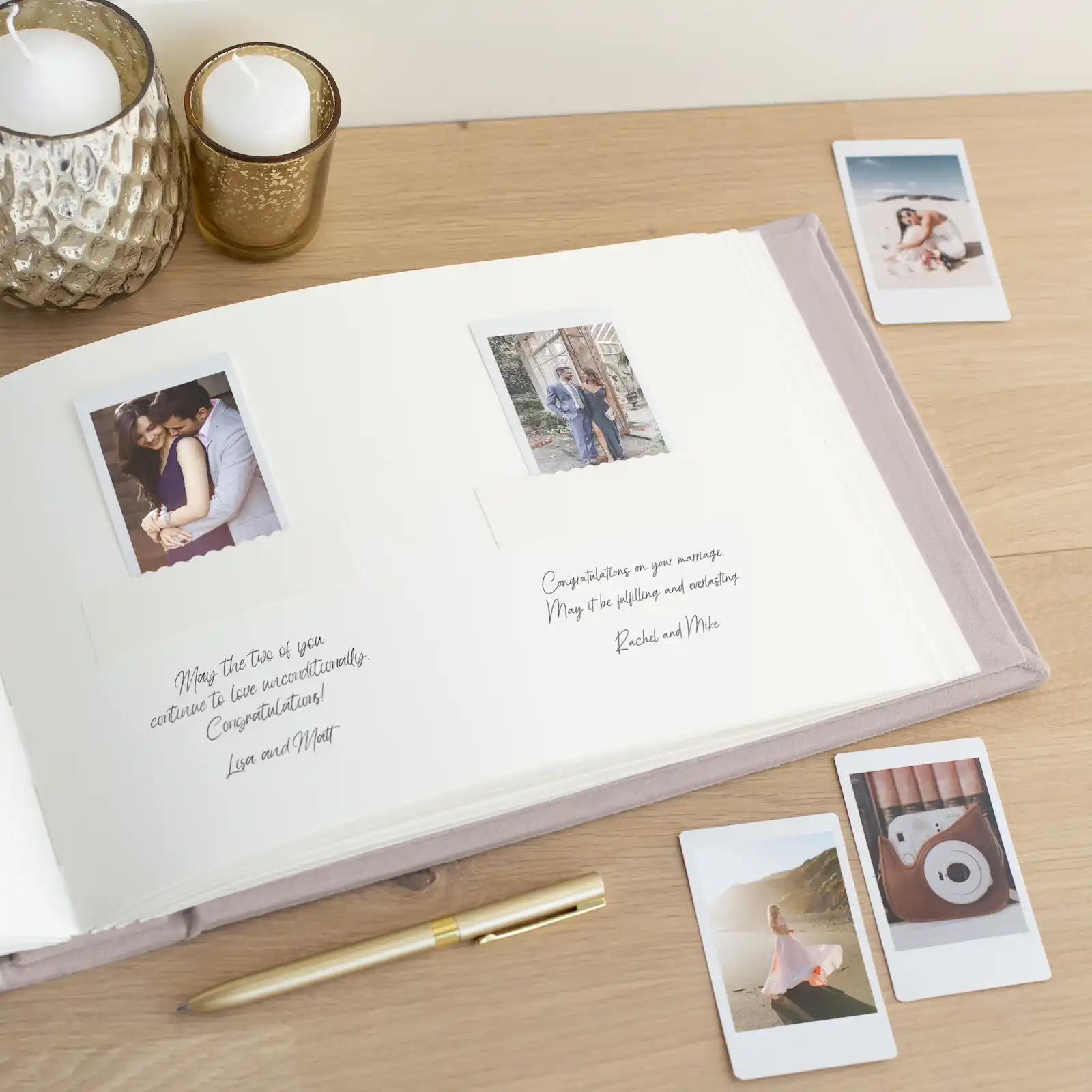 Velvet Wedding Guest Book W172 - Image 2